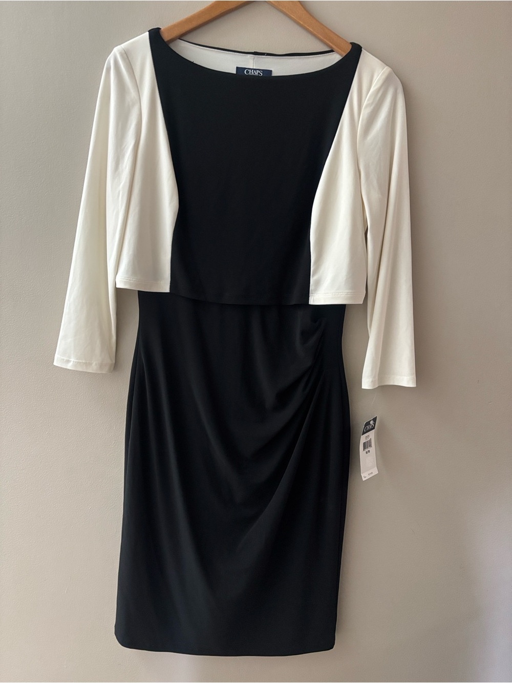 Chaps Black and white dress M
